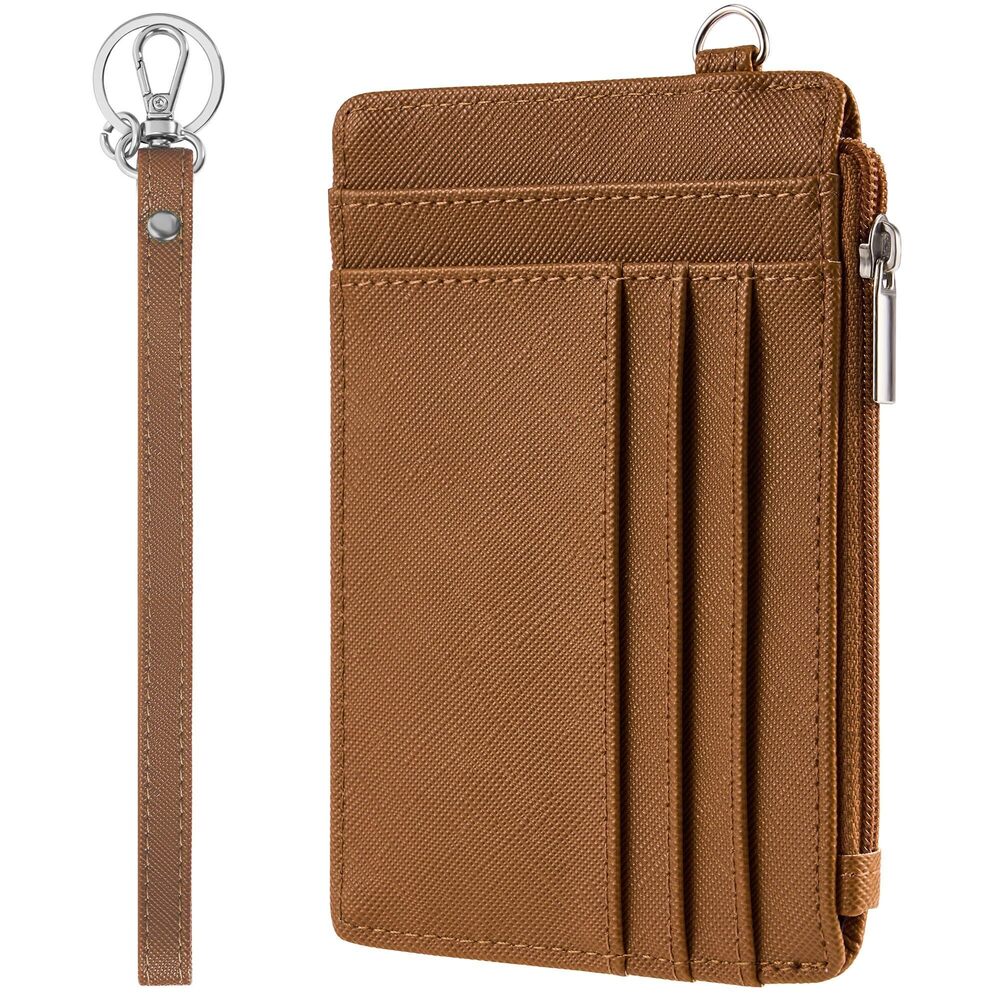 7049 Small Wallet Slim Wristlet Keychain Wallets RFID Credit Card Holder